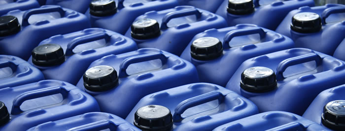 Kunststoff Kanister blau 10 Liter UN stapelbar mit Auslaufhahn DIN